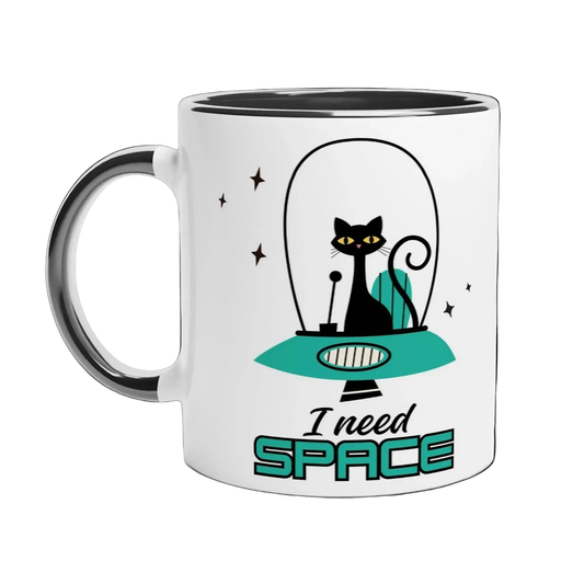 I need Space - Mug with Colour Inside